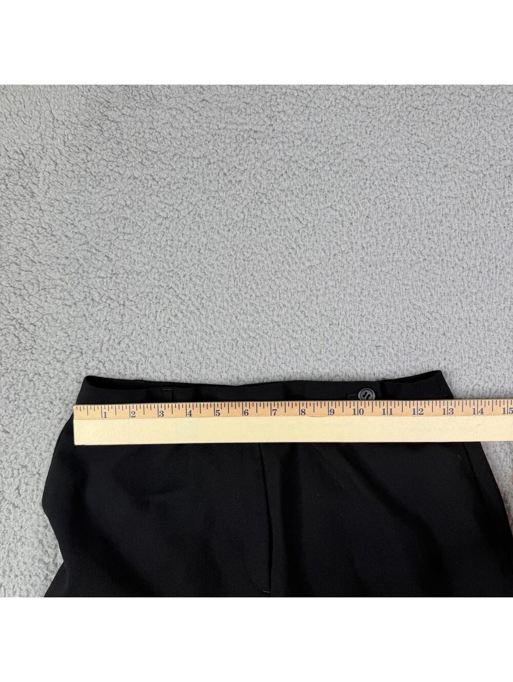 J.CREW 100% Wool Black Trousers Pants Lined Women's P6 (26x28) Made in Japan - Picture 2 of 12